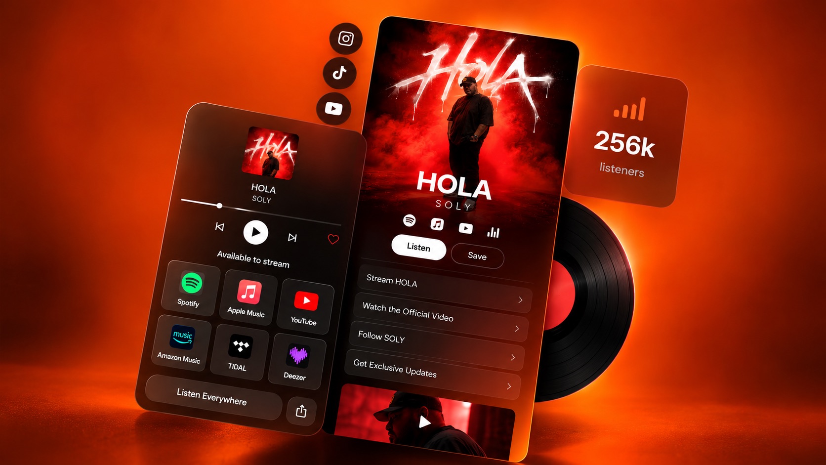 Cover image for How to create one link for Spotify, Apple Music and YouTube